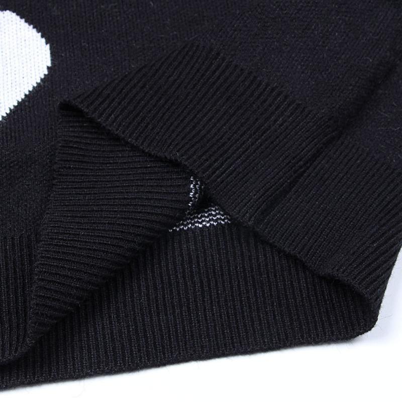 Women's Autumn and Winter Loose Love Crewneck Pullover Knit Sweater