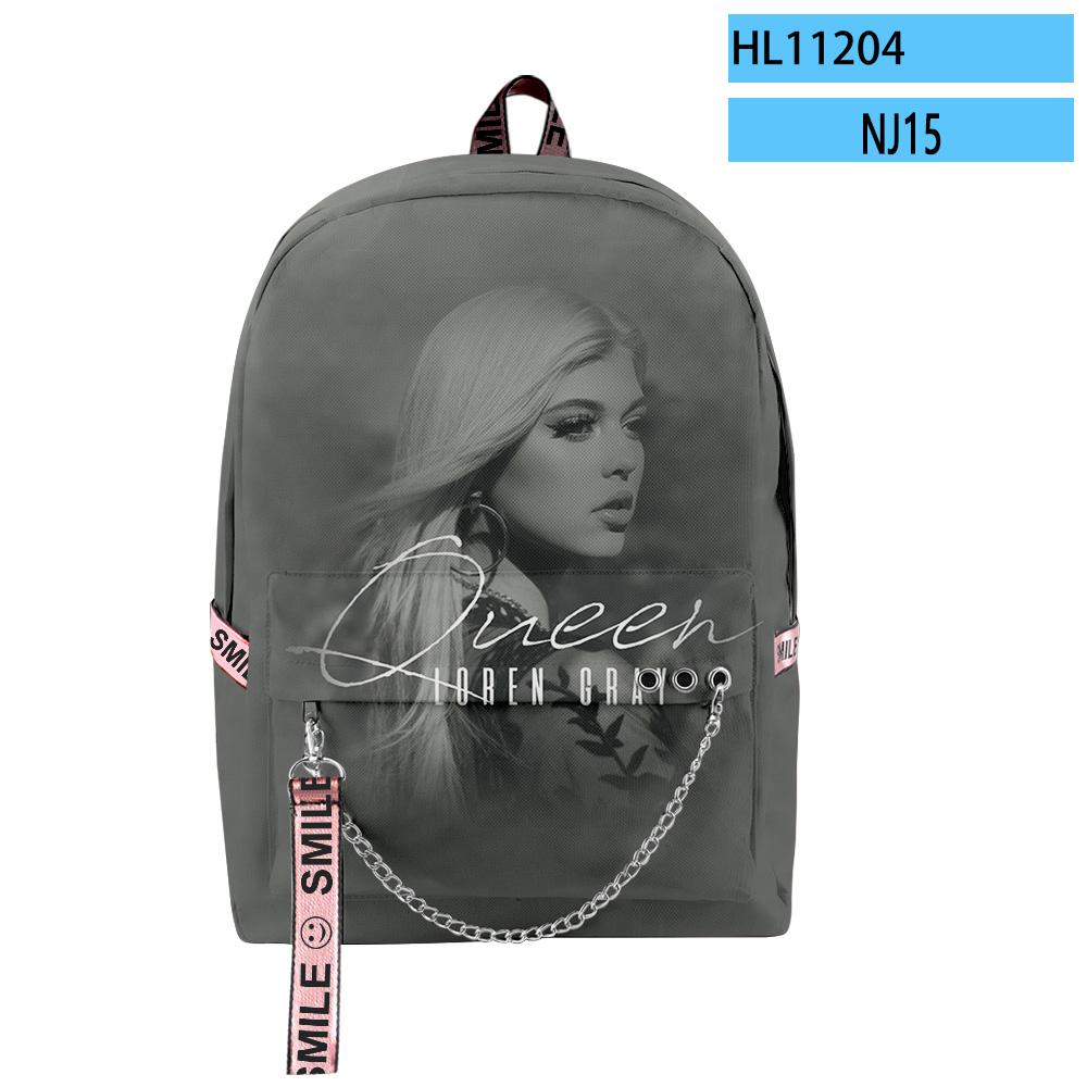 Мультяшные Новинка Молодежные Школьные Сумки Унисекс Забавные Loren Gray Дорожные Сумки 3D Печать Оксфорд Водонепроницаемый Рюкзак на Плечо для Ноутбука