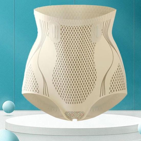 Женские трусики бесшовные с высокой талией, с утягивающим эффектом, корректирующие фигуру, эластичные, послеродовые, с подтяжкой ягодиц, хорошие