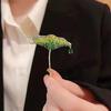 Женская брошь в форме листа лотоса со стразами, капля воды, эмаль, противоскользящая сумка на плечо, костюм, пальто, воротник, шляпа, одежда, защита от воздействия, булавка для выпускного вечера