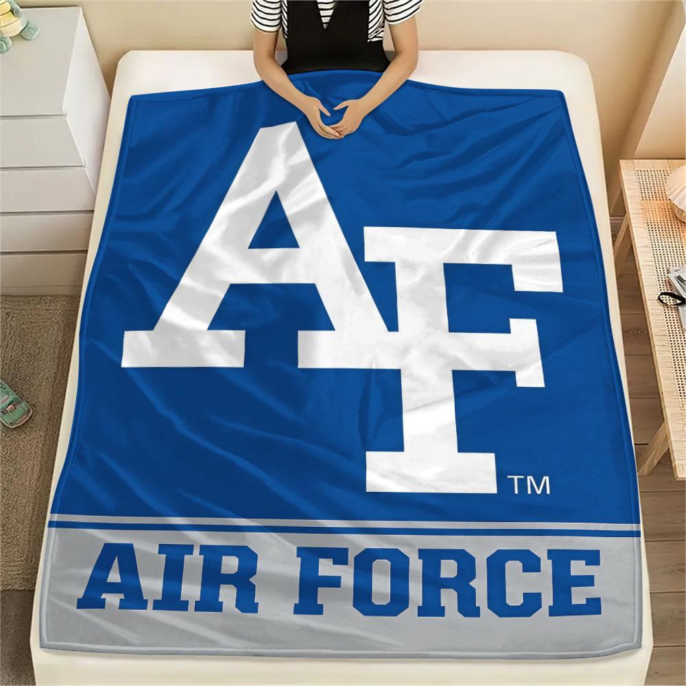 Air Force Falcons Print Flannel Blanket High Quality Warm Comfortable Cover for All Seasons Perfect for Gifts Home Decor