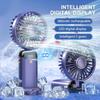 2025 New 3000mAh Portable Fan Rechargeable 90° Foldable Fan Mini Air Conditioner Small Fan Air Cooler with LED Digital Display