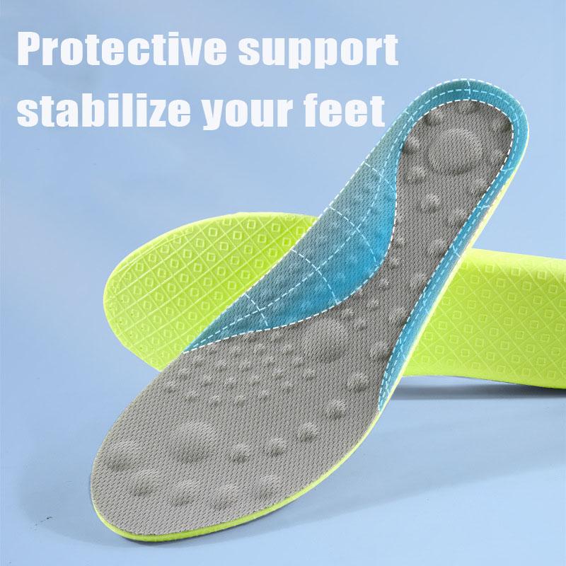 Поглощающие пот стельки для акупрессуры для ног для мужчин и женщин Мягкие дышащие кроссовки Подушечки-вставки Дезодорант Стельки Подушечки для обуви для мужчин и женщин