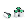 4pcs Four Leaf Clover Car Tire Valve Stem Caps, Lucky Charm Aluminum Tyre Valve Cover, Good Luck Decorative Wheel Air Nozzle Caps