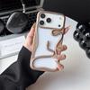 Матовый 3D полый чехол-бампер с рисунком змеи для рассеивания тепла для iPhone 17 Air 16 15 Plus 14 13 12 11 Pro Max, полнокадровый