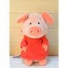 Lovely Cartoon Pig Plush Toy About 30cm Pig Dress Red Coat,soft Doll Kid's Toy Birthday Gift