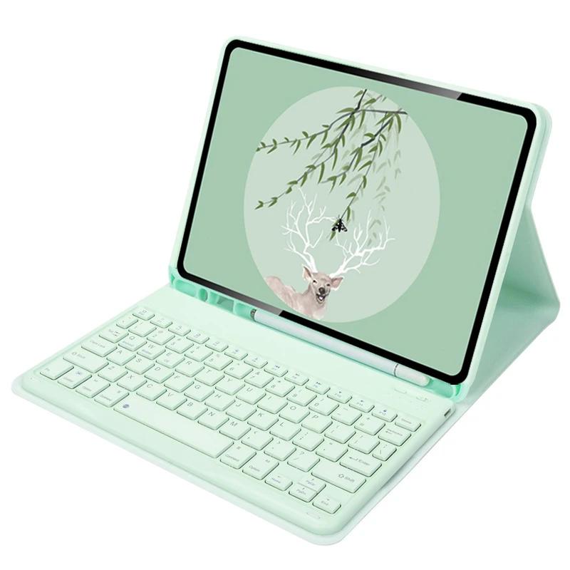 Клавиатура для iPad с чехлом для iPad 10, 9, 8, 7, 6, 5 поколения 10,9 дюйма 10,2 дюйма 9,7 дюйма Air 5 4 3 2 1 Pro 11 10,5 9,7, чехол-подставка