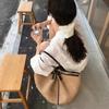 Trendy Hand-woven Tote Bag Foldable Large Capacity Shoulder Bag with Contrast Trim Beach Tote Handbag