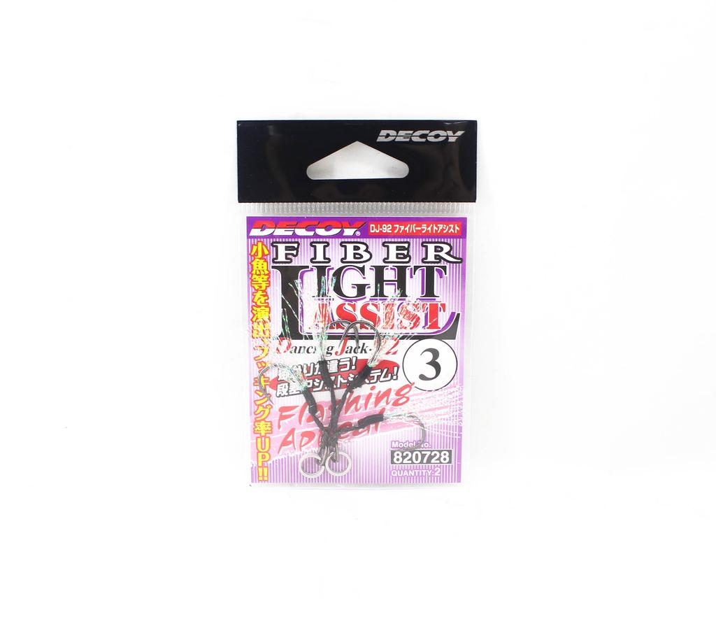 Decoy DJ-92 Fibre Light Assist Hooks Size 3 (0728)
