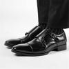 Gentleman Luxury New Genuine Leather Business Formal Shoes for Men Designer Monk Strap Loafer Wdding Prom Homecoming Footwear