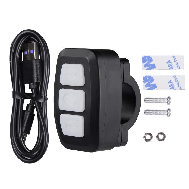 Blue Tooth Motorcycle Handlebar Phone Controller For Phone Answer Waterproof Bike Wireless Media Button For Phone Music Photo