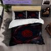 Atletico Madrid Pattern 3 Pieces Bedding Set Soft Microfiber Duvet Cover with Pillow Cases for Bedroom