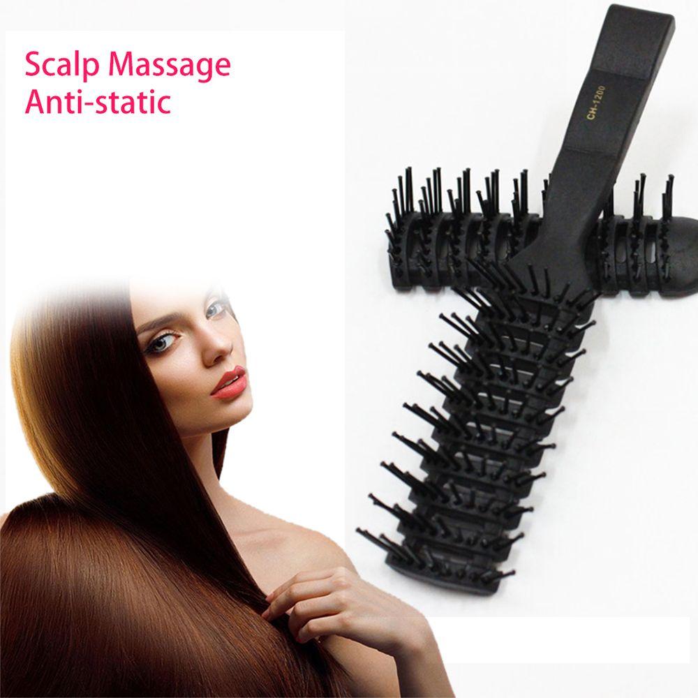 Detangling Professional Plastic Curl Hair Brush Salon Styling Tool Wide Tooth Comb Hairdressing