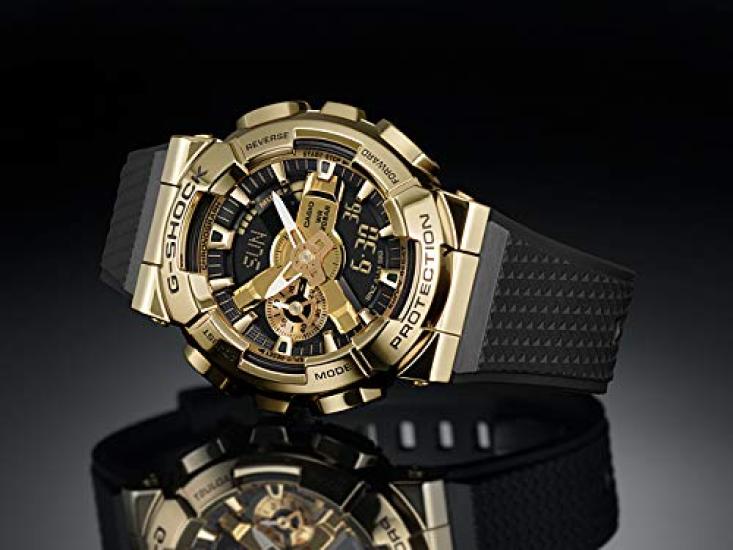 Casio Аналогово-цифровые мужские часы G-Shock, Металл, Черный, GM-110G-1A9
