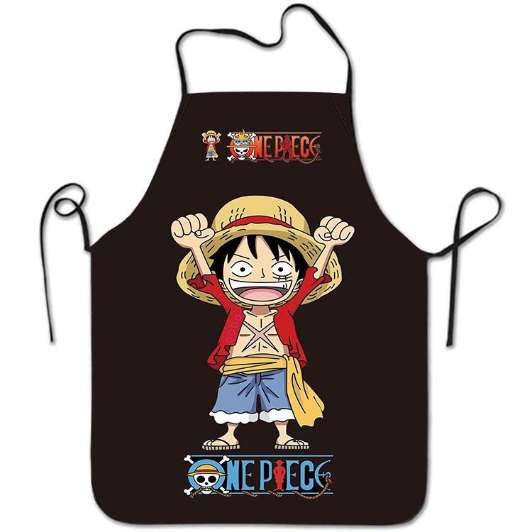 Мультяшный фартук One Piece Луффи - Креативный принт