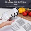 4 in 1 Manual Vegetable Slicer Kitchen Cheese Grater Vegetable Chopper with 4 Blades Carrot Grater Cabbage Shredder