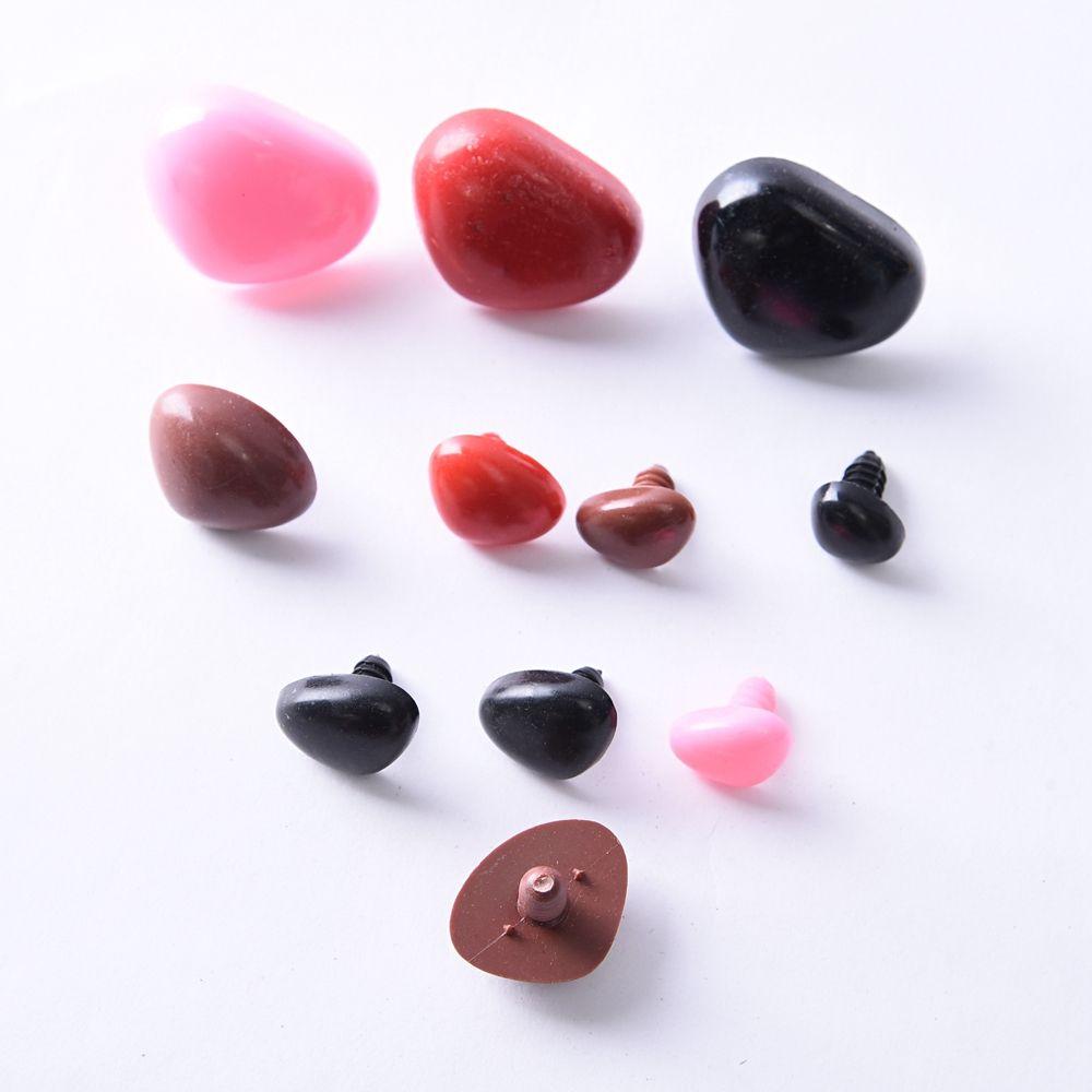 100pcs Plastic Toys Bear Buttons Dolls Accessories Doll Noses Safety Parts Triangle Nose