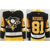 Pittsburgh Penguins NHL Hockey Jersey 87 Crosby Embroidered Practice Uniform Men