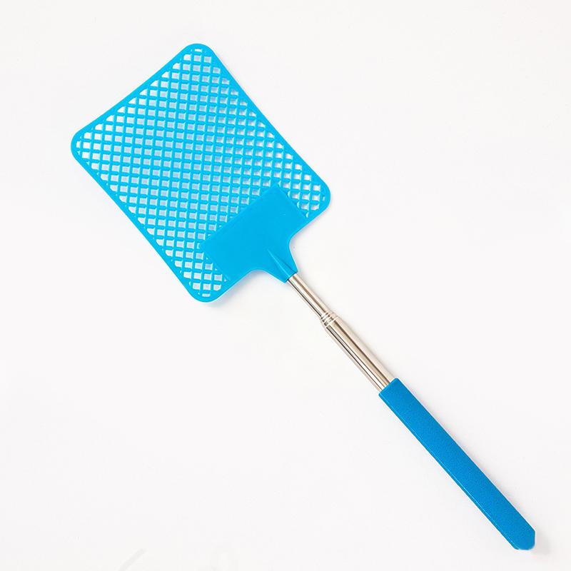 High Quality Fly Swatter Black Mosquito Swatter with Extendable Stainless Steel Handle for Versatile Use