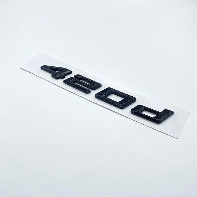 New Numbers Letters 420d 428d 430d 435d 440d ABS Emblem for BMW 4 Series F32 F33 F36 G22 G23 Car Trunk Nameplate Logo Sticker