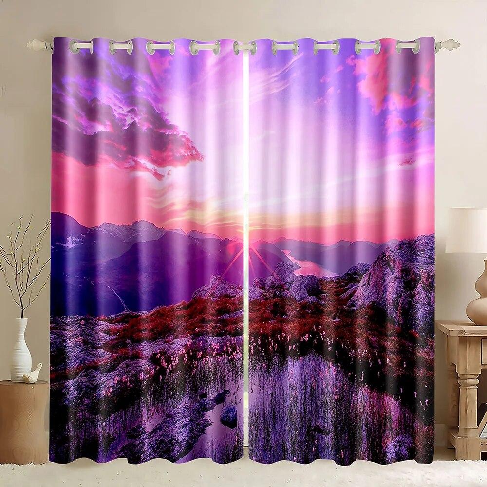 Океанский пляж закат пальмы 90% затемняющие шторы тропический остров декор приморские толстые оконные шторы для спальни гостиной