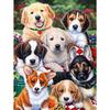DIY 3D Diamond Painting Seven Puppies Embroidery Cross Craft Stitch Home Decor