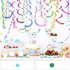 6PCS Birthday Wedding Hanging Spiral Party Decoration Supplies Ceiling Pendant Swirls