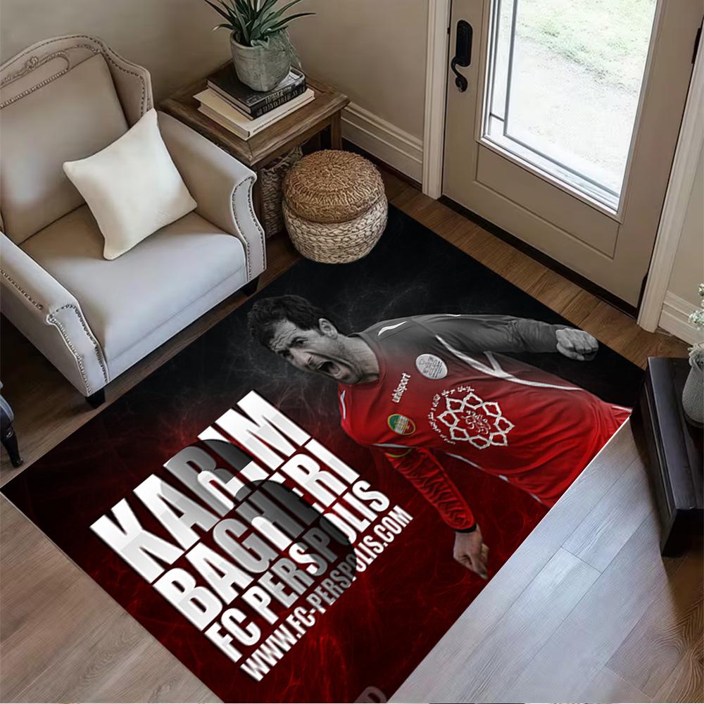 Man Player Action Area Rug Design for Decorate room Bedrooms Kitchen Entryway Antislip Carpet Office home decor Gift for Festivals