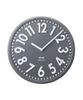 Embossed Wall Clock, Charcoal, No Size, BCW049-CH
