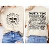 2026 Summer Hot Sale Fourth Wing Dragon Rider T-shirt Men Women Fashion Punk T-shirt Y2K Gothic Cotton Oversized T-shirt