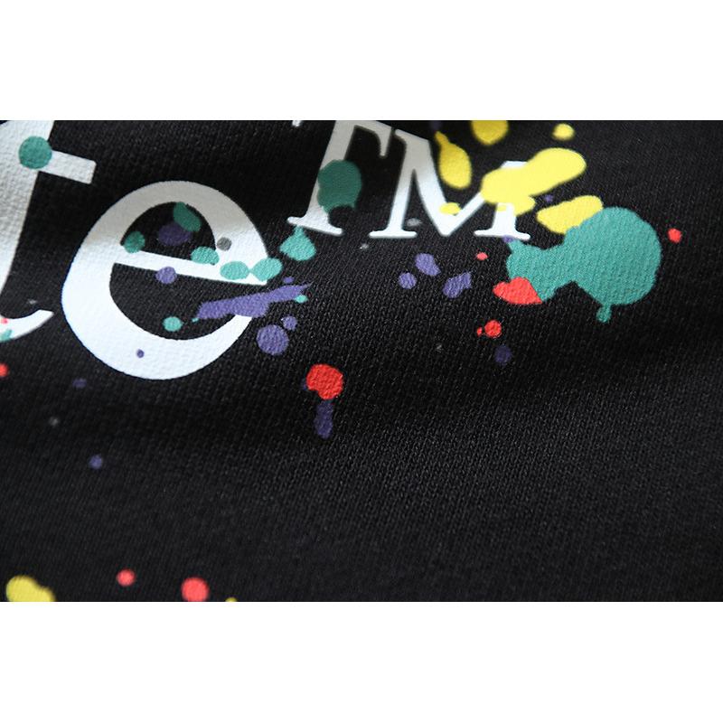 1282 Off-White 2026 Autumn/Winter New LOGO Splash Ink Splash Paint Effect Printed Hoodie Men's and Women's Hoodie
