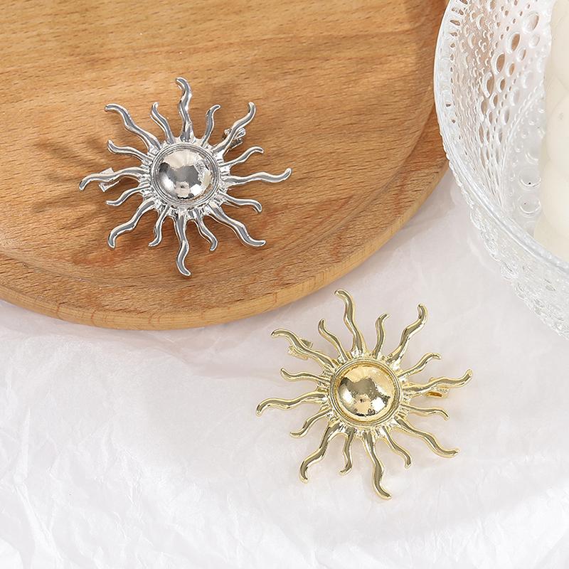 Простая брошь Золотой Бог Солнца для женщин и мужчин, аксессуары для пальто, женские винтажные броши, ювелирные аксессуары, подарок