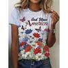 Butterfly Pattern T-Shirt For Women Flower Insects 3D Printed Tees Summer Loose Tops Short Sleeves Personality O-Neck T Shirts
