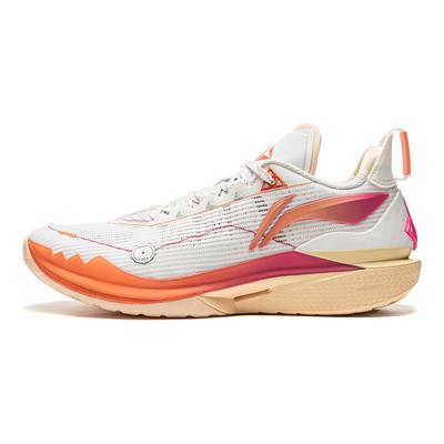 Li Ning JB2 Баскетбольные кроссовки Мужские Низкие Бело-оранжевые ABAT081-36
