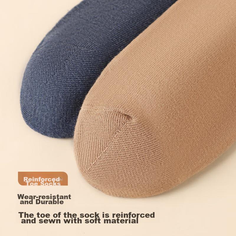 Men's Mid-Calf Socks, Spring And Autumn Style, Pure Cotton, Sweat-Absorbing And Odor-Resistant, Casual Winter Full Cotton Long Socks