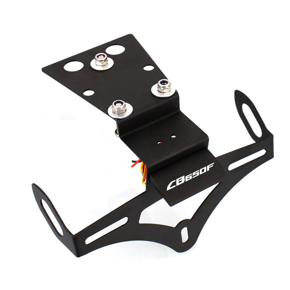 Motorcycle License Plate Holder Bracket Frame Tail Tidy Fender Eliminator For Honda CB650F CBR650F 2014 2015 2016 2017 2018