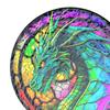 Dragon Ornament Stained Glass Window Hanging Panel Decorative Acrylic Colorful for