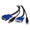 USB KVM Cable - STARTECH - 3.05 M - 1 X Type A USB Male - 1 X HD-15 VGA Male - Black