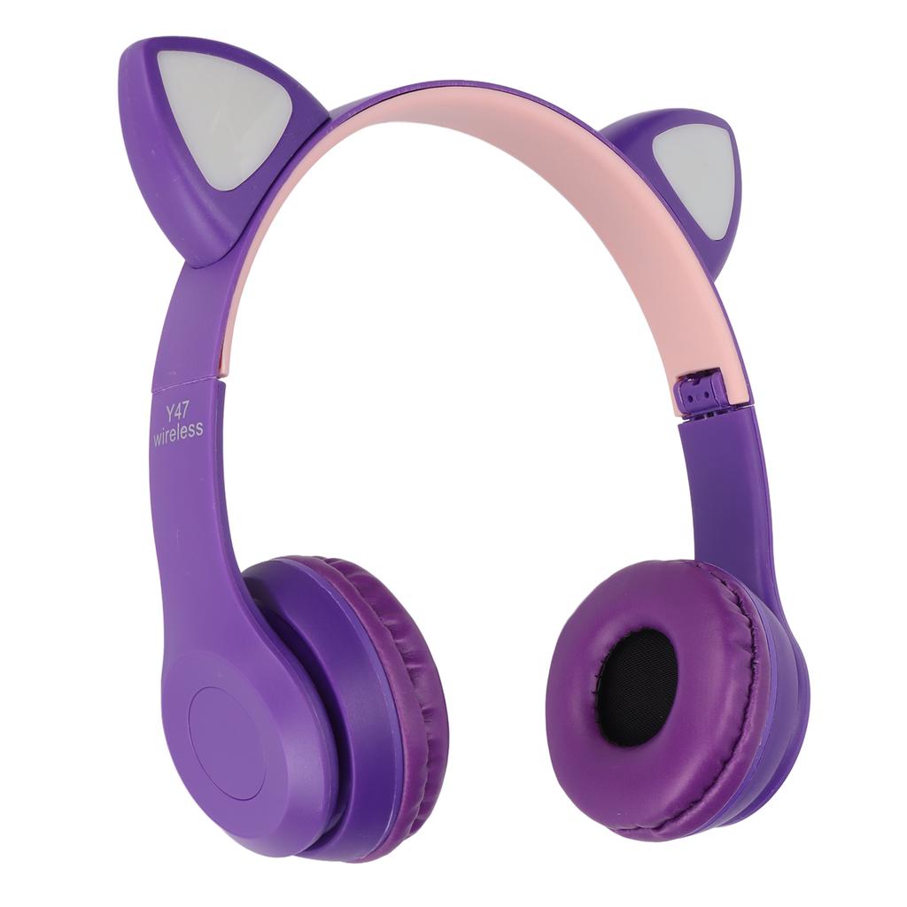 Y47 Cartoon Cat Ear BT Headset Стабильная стерео беспроводная BT-гарнитура для детей и девочек