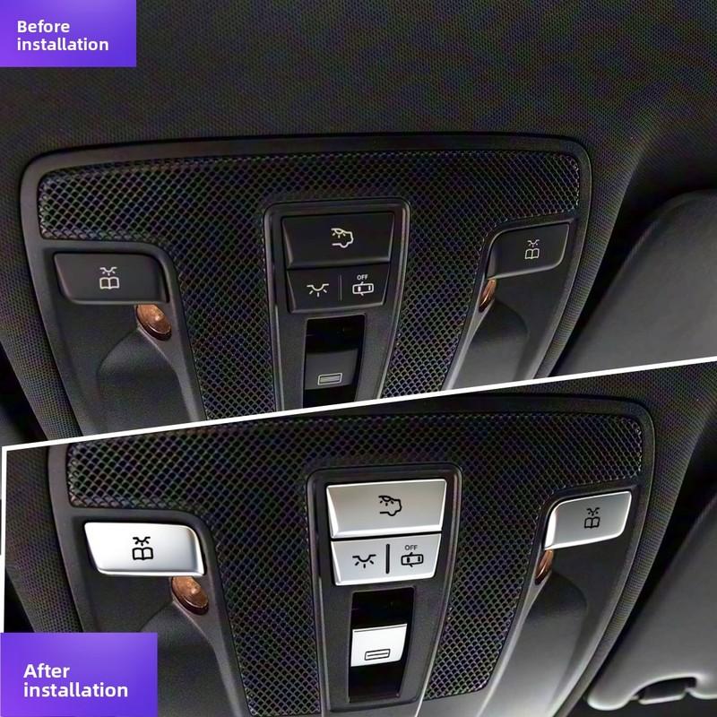 For Mercedes-Benz GLA CLA A-class B-class X156 C117 W176 W246 modified interior roof reading light button patch strip