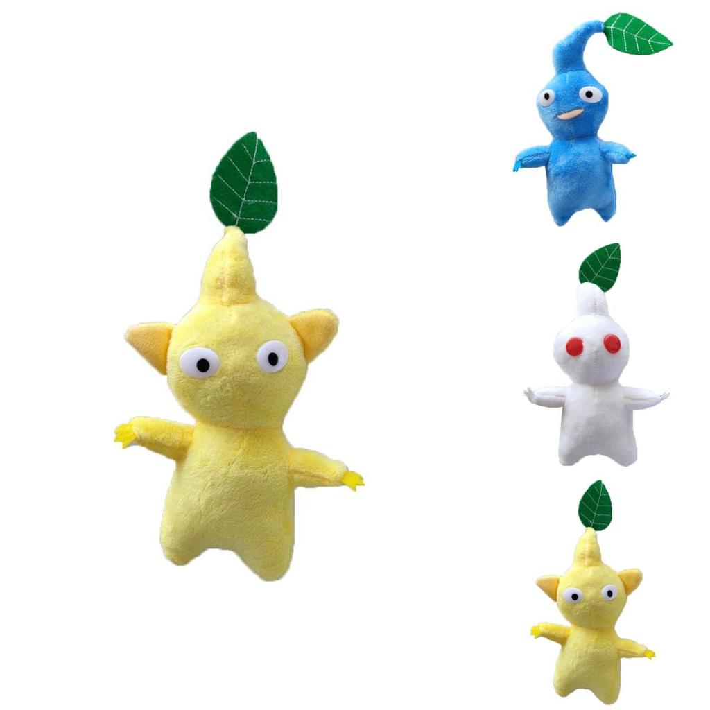 Yellow Red Blue Pikmin Plush Toy For Kids Fans 15cm/5.9inch Height