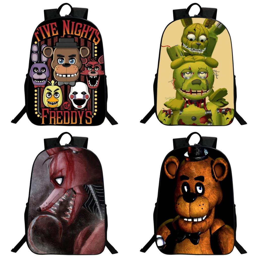 Five Nights At Freddy's Backpack With Adjustable Shoulder Straps For Boys And Girls