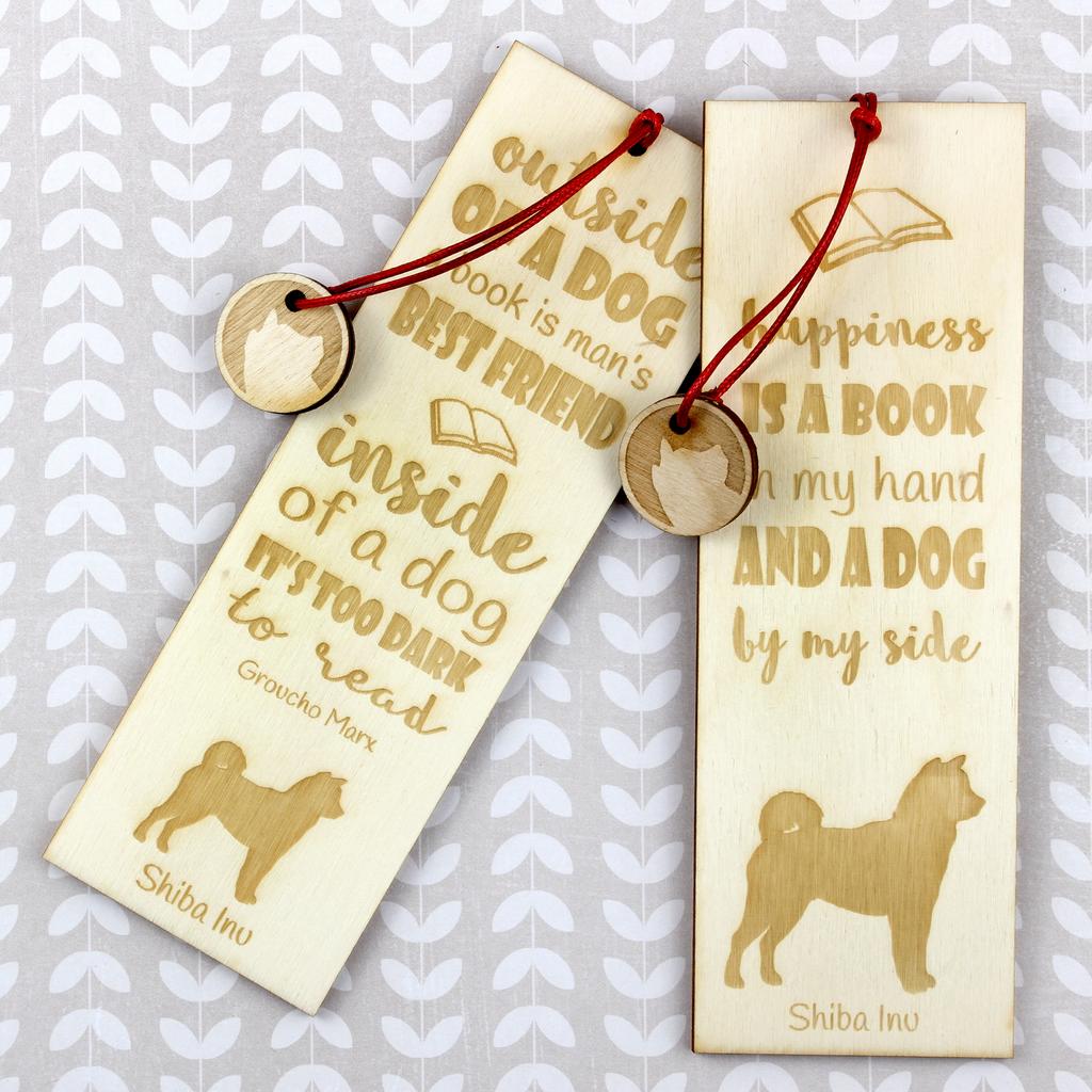 Shiba Inu, Japanese Small Size Dog, Japanese Brushwood Dog – Dog bookmark, personalized bookmark – Design 02 | Art-Dog