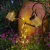 LED Solar Watering Can Lights Outdoor Solar Lantern String Waterproof Garden Lights for Patio Yard Pathway Plant Decoration