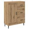 Highboard with Drawers Artisan Oak 27.4 x 13.4 x 70.9 in (69.5 x 34 x 180 cm)