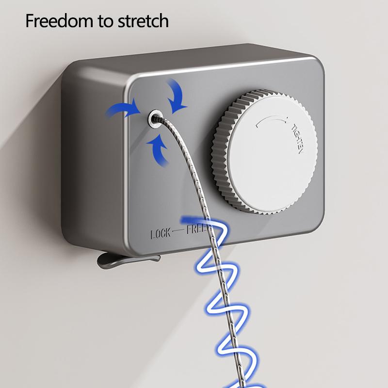 Invisible Clothes Retractable Clothesline House Interior Small Multipurpose Clothesline Drying Rack Wall Rope For Drying Clothes