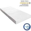 Matelas Futon - MILLIARD - 10 Cm - Pliable En Trois Parties - Housse Amovible - Mousse Mi-ferme