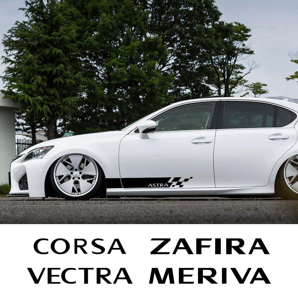 Car Door Side Sticker For Opel Adam Crossland X Opc Grandland Astra Corsa Insignia Vectra Zafira Mokka Auto Styling Accessories