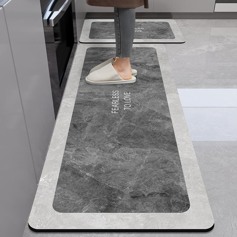 Коврик для пола кухни Diatom Mud Dirty Anti-slip Mat Simple Air-Soaching Water Absorbing Mat Home Easy to Cleaning Long Foot Mat