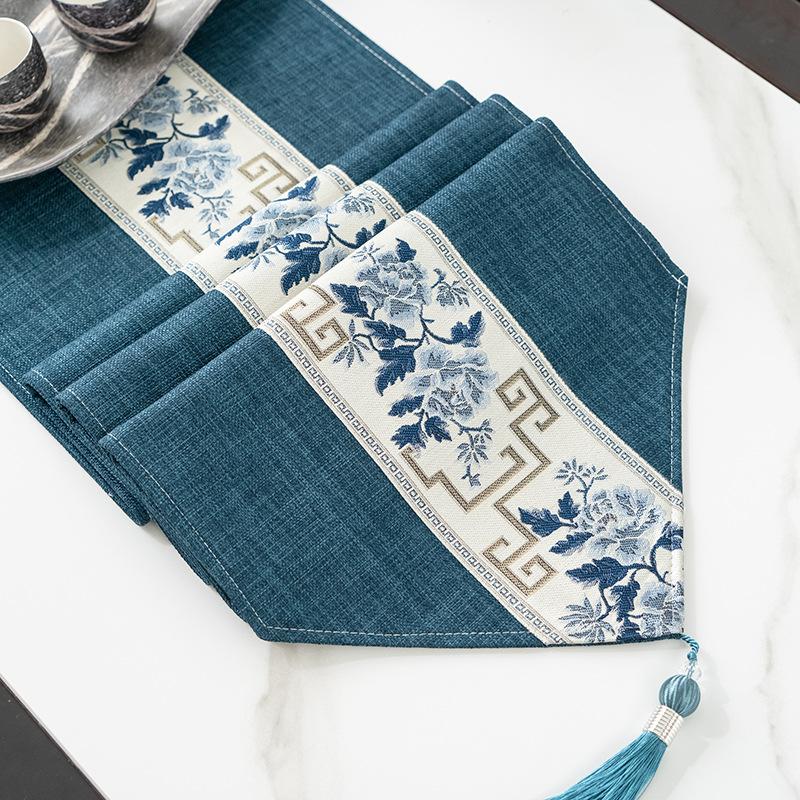 Table Flag Zen Waterproof Tea Party Tea Table Fabric Light Luxury High-End Coffee Table Tablecloth Tea Table Mat